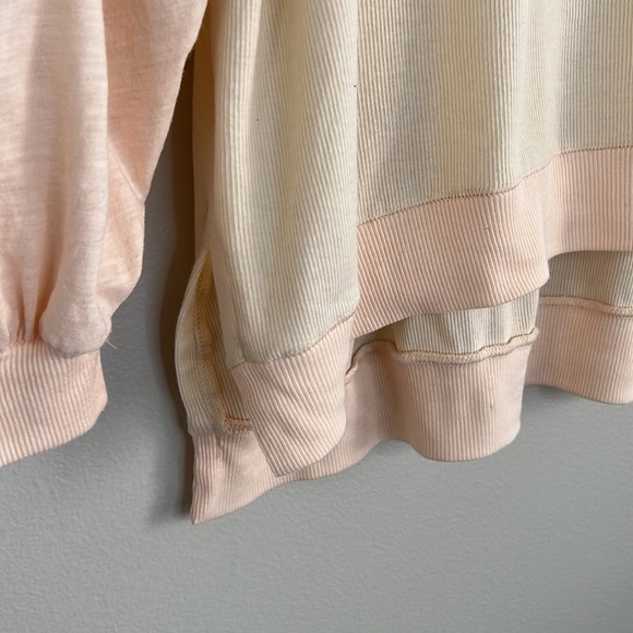 We the Free Free People Feelin It Slouchy tee in alabaster combo size XS - Picture 6 of 14